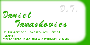 daniel tamaskovics business card